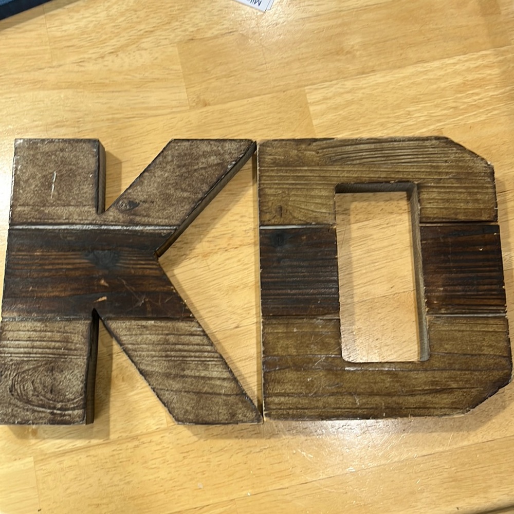 Wood  decor letters kappa delta sorority